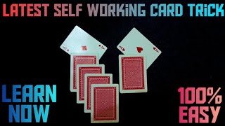 Latest SELF WORKING Card Trick  MAGIC TUTORIAL [upl. by Baerman416]