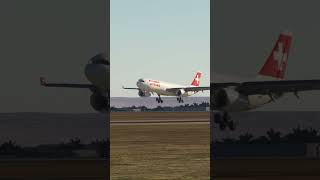 플심 스위스항공 A330300 카이로공항 착륙 msfs aviation planespotting swissair landing a330 [upl. by Theadora]