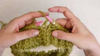 How to knit Fishermans rib in the round [upl. by Motteo]