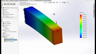 Solidworks Point Load Simulation Static Analysis 3 [upl. by Abernon]