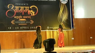 Duet Dance Performance  College techfest Aagam 🔥 CTAE Udaipur [upl. by Wenonah]