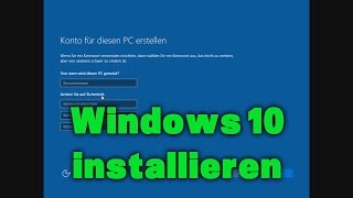 Die Windows 10 Installation  sauber  neu  clean installieren [upl. by Erinn]