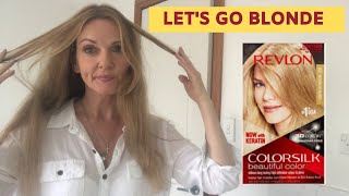 Dying My Hair at Home With REVLON COLORSILK Medium Ash Blonde 70 [upl. by Gentes]