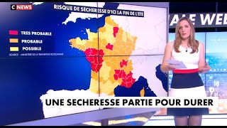 Sécheresse en France  le point sur CNEWS  Karine Durand [upl. by Novled]