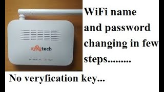 Wifi name and password changing in syrotech router [upl. by Janeva579]