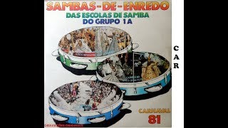 Sambas Enredos de 1981 RJ Completo [upl. by Evaleen65]