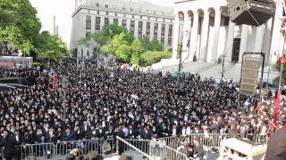 Thousands of Orthodox jews Protesting Israeli Military Draft in NYC Part 1 [upl. by Osman940]