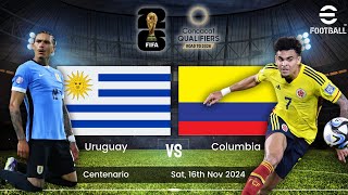 eFootball Uruguay vs Columbia   FIFA World Cup 2026 CONCACAF Qualifiers [upl. by Bultman]