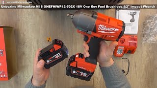 Milwaukee M18 ONEFHIWP12502X 12 high torque impact wrench  Bob The Tool Man [upl. by Artinak749]