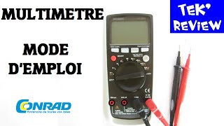 MULTIMETRE MODE DEMPLOI TUTORIEL  VOLTCRAFT VC830 CONRAD NOTICE électronique pour les nuls [upl. by Blackwell]