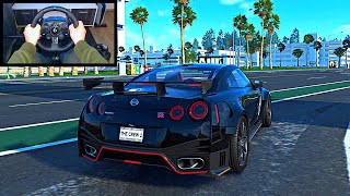 Nissan GTR R35  The Crew 2  Logitech G923 Steering Wheel Gameplay [upl. by Ahsatan810]