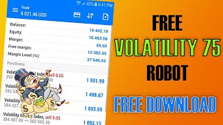 The best volatility 75 index robot  Free download [upl. by Arremat167]