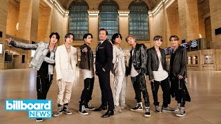 BTS Take Over Grand Central Station For Electric ON Performance  Billboard News [upl. by Muriah]