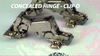 Concealed Hinge  Clip On  170deg opening  full overlay [upl. by Biles]