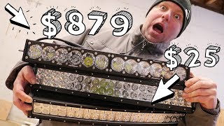 CHEAP vs EXPENSIVE 20quot LED Light Bars Unboxing [upl. by Suilenrac353]