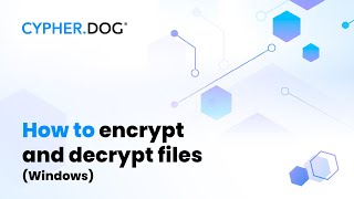 How to encrypt and decrypt files Windows [upl. by Nadnerb]