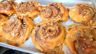 New Orleans Praline Cinnamon Rolls from scratch [upl. by Tabbatha]