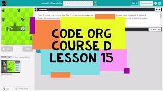 Codeorg Course D Lesson 15 IfElse with Bee  Express Course Lesson 16  Code Org Lesson 15 [upl. by Thomasin]