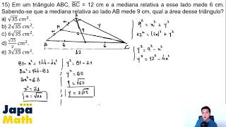 Prova Resolvida EsPCEx 2018  2019  Geometria Plana [upl. by Gem608]