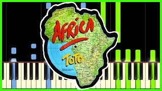 TOTO  AFRICA  Piano Tutorial [upl. by Adebayo]