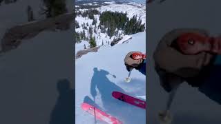 Mid April Backcountry Skiing In A Icy Chute SHORTS [upl. by Doscher]