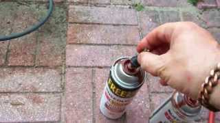 How to unclog Paint Spray Cans  both types [upl. by Dhiman676]