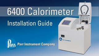 Parr 6400 Calorimeter Installation Guide [upl. by Adlanor39]