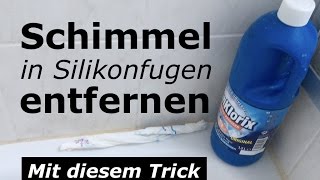 Schimmel in der Dusche Silikonfugen entfernen  so einfach gehts [upl. by Lorenz125]