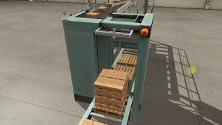 Palletizer  FACTORY IO Scene with SIEMENS TIA PORTAL and real PLC S71200 [upl. by Randolph]