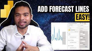 How to create and customise FORECAST LINES in Power BI  Beginners Guide to Power BI in 2021 [upl. by Alial931]