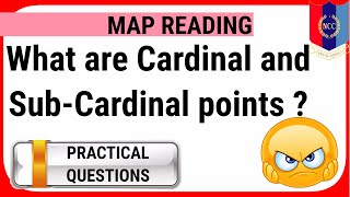 What are Cardinal Points  SubCardinal points  Map Reading in NCC  In Hindi [upl. by Oiuqise809]