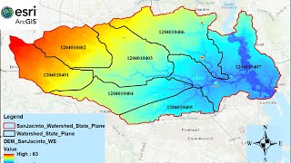 ArcGIS T8 How To Download Merge Project and Extract Raster Data DEM [upl. by Tnattirb]