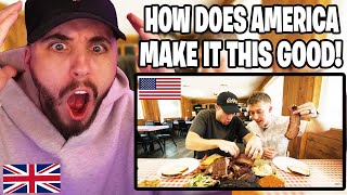 Brit Reacts to Brits try the 1 Texas BBQ in the World [upl. by Otinauj]