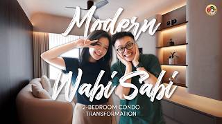 Inside A Modern Wabi Sabi 2Bedroom Condo  Get ID Home Tour [upl. by Htesil]