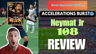 🔥 Neymar Jr Acceleration Burst Skill Review  eFootball 2024 Speed Test amp Gameplay playefootball [upl. by Marijane]