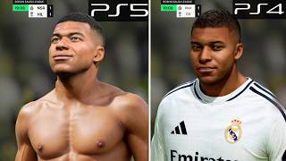 EA FC 25 PS5 vs PS4 Comparison Gameplay Graphics Player Animation and more [upl. by Han]