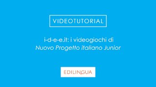 ideeit i videogiochi di Nuovo Progetto italiano Junior [upl. by Huggins954]