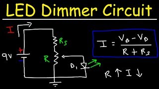 LED Dimmer Circuit  Brightness Control Using a Potentiometer [upl. by Mariano]