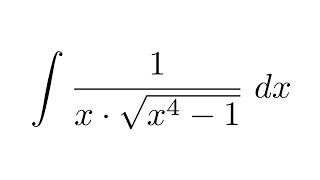 Integral of 1xsqrtx41 substitution [upl. by Masson]