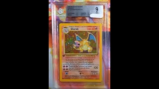 Beste Pokémon Glurak First 1st  Erste 1 Edition PSA9 [upl. by Enneiluj]