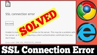 SOLVED How to Fix SSL Connection Error Problem Issue [upl. by Elvira172]