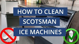 How To Clean a Scotsman Ice Machine Part 1 [upl. by Dyann]