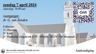 07042024 1000u dr G van Zanden [upl. by Zimmerman]