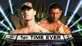 Story of John Cena vs Batista  SummerSlam 2008 [upl. by Hnoj]