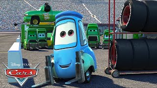 Every Guido Pitstop  Pixar Cars [upl. by Olraced]