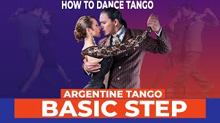 Argentine Tango BASIC STEP  How to do the Basic Step  Great for beginners [upl. by Syhr629]