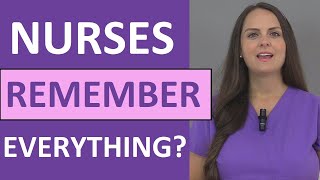 Do Nurses Remember Everything They Learned in Nursing School [upl. by Otero]