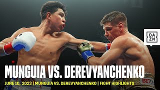 HIGHLIGHTS  Jaime Munguia vs Sergiy Derevyanchenko [upl. by Drarej]