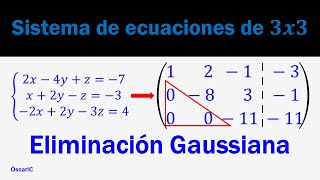 Sistema de 3x3 resuelto por Regla de Cramer [upl. by Cara]