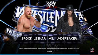 Wwe Brock Lesnar Vs Undertaker Wrestlemania 30 Match [upl. by Laucsap]